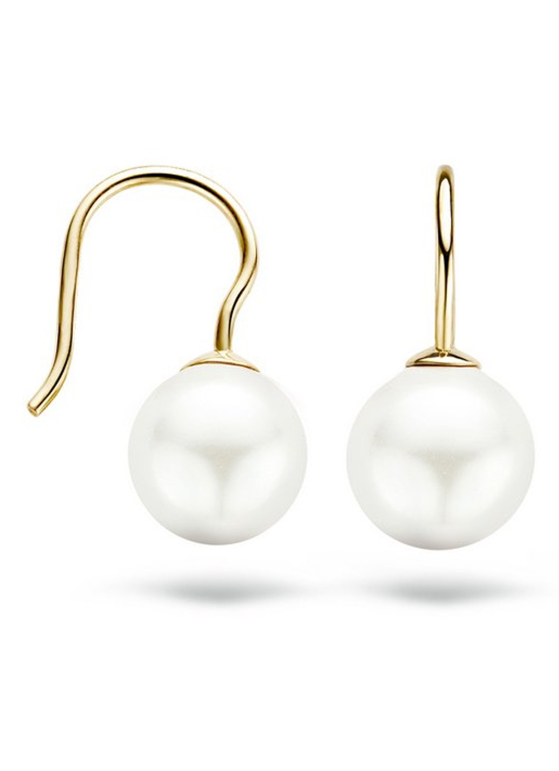 Blush Oorhangers van 14 karaat geelgoud met parel 7050YPW - detail 3 geelgoud