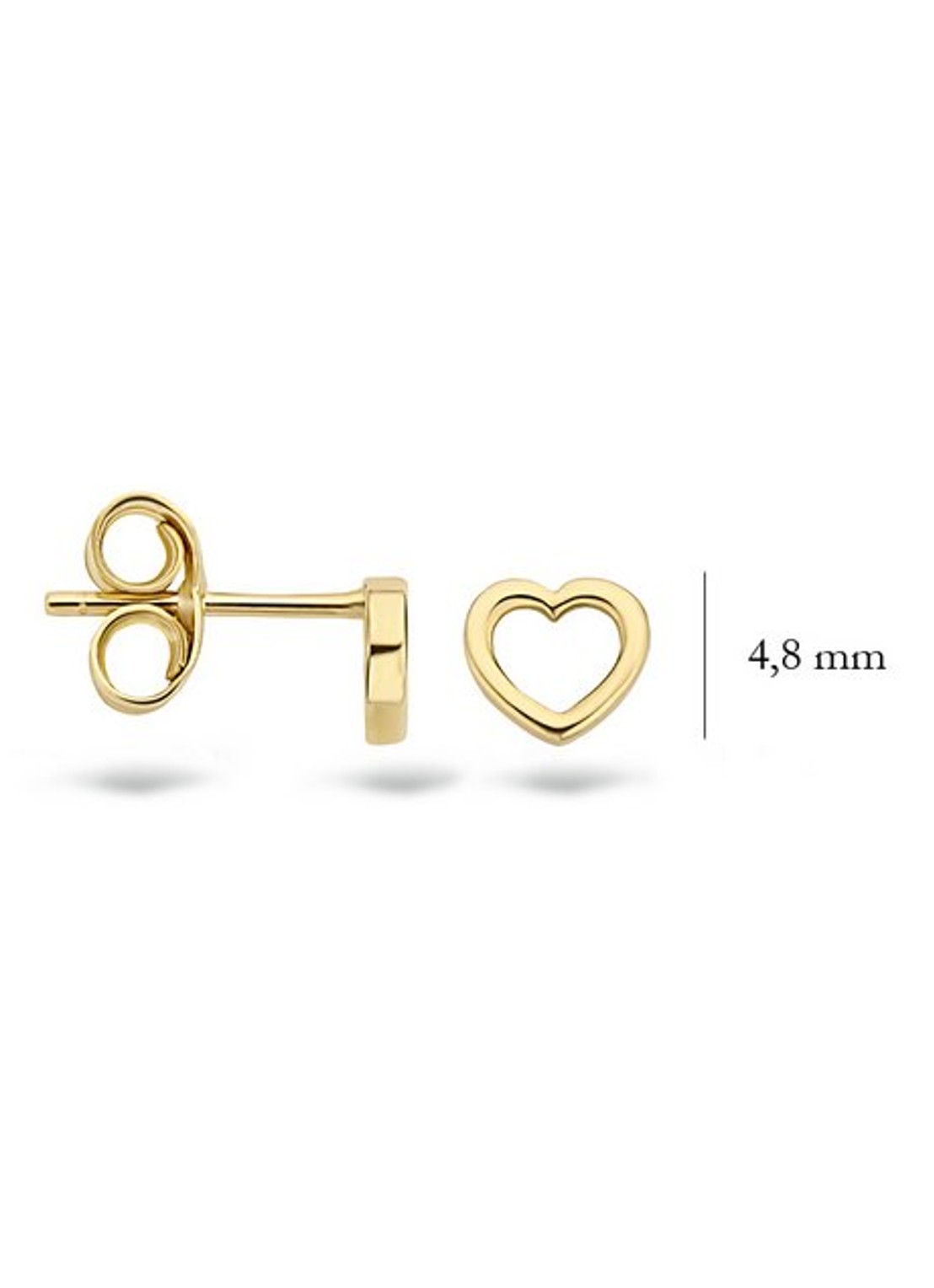 Blush Oorknopjes van 14 karaat geelgoud 7246YGO - detail 2 goud