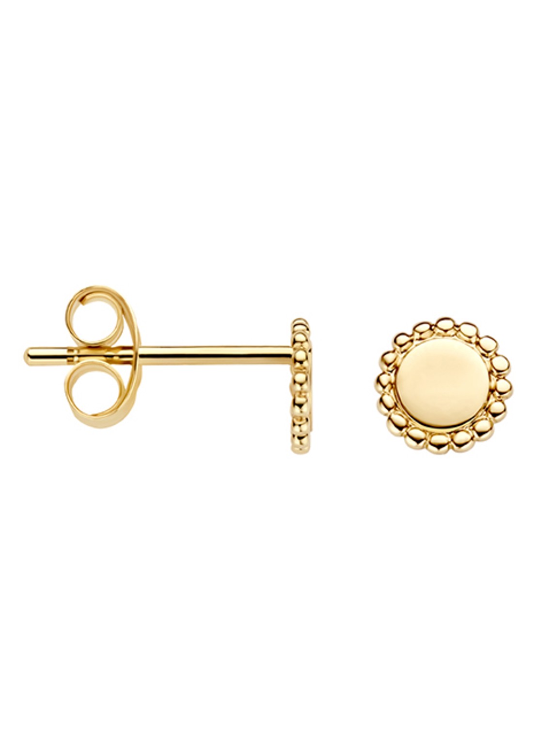 Blush Oorknopjes van 14 karaat geelgoud 7351YGO - detail goud
