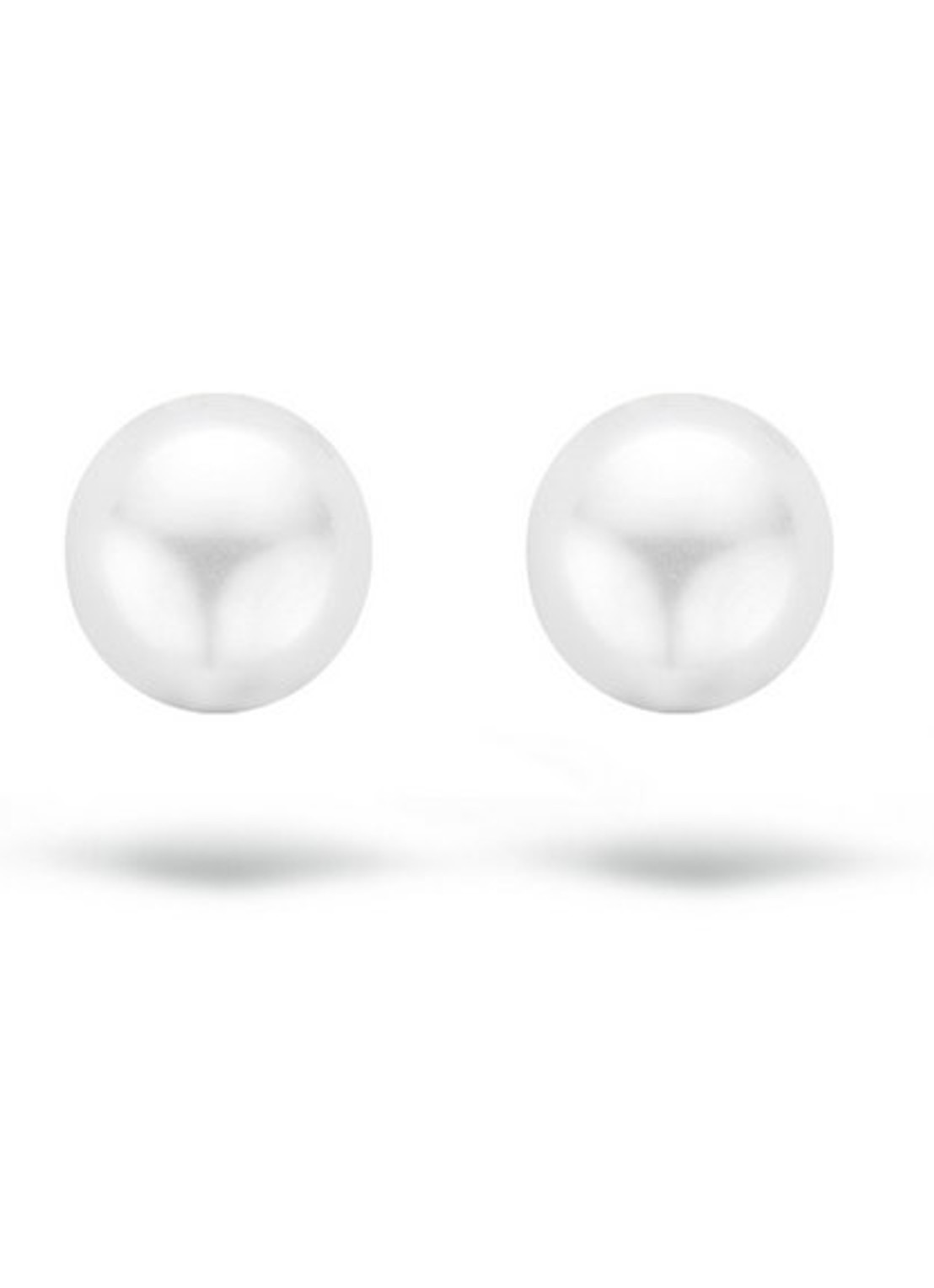 Blush Oorknopjes van 14 karaat geelgoud met zoetwaterparel 7149YPW - voorkant geelgoud