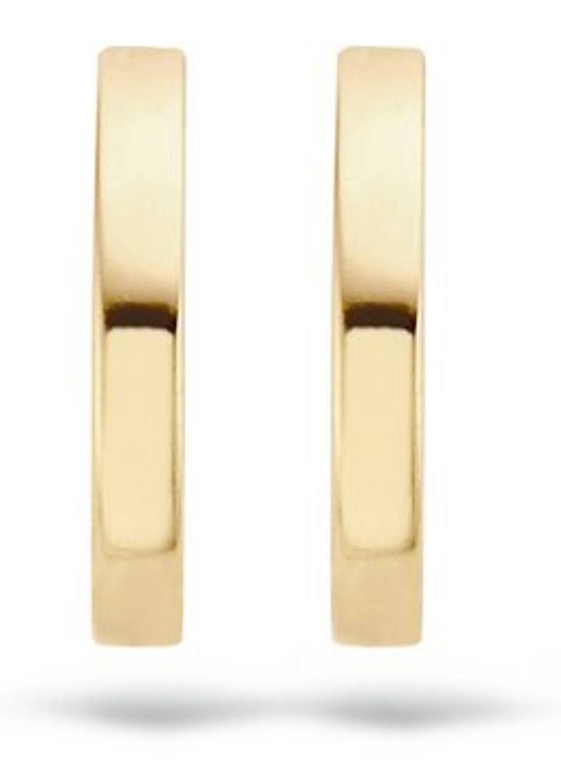 Blush Oorringen van 14 karaat geelgoud 7202YGO - detail goud