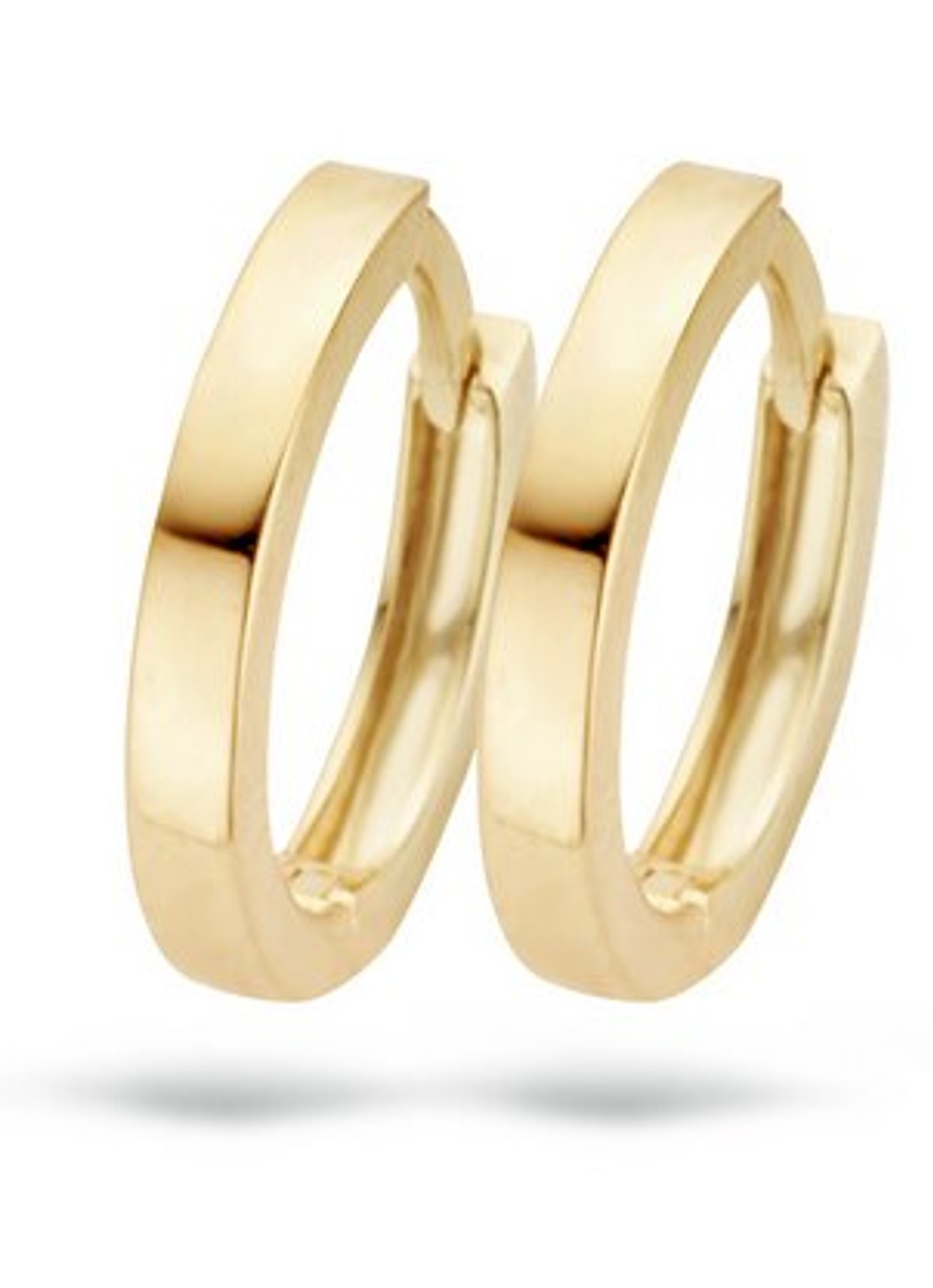 Blush Oorringen van 14 karaat geelgoud 7202YGO - voorkant 5 goud