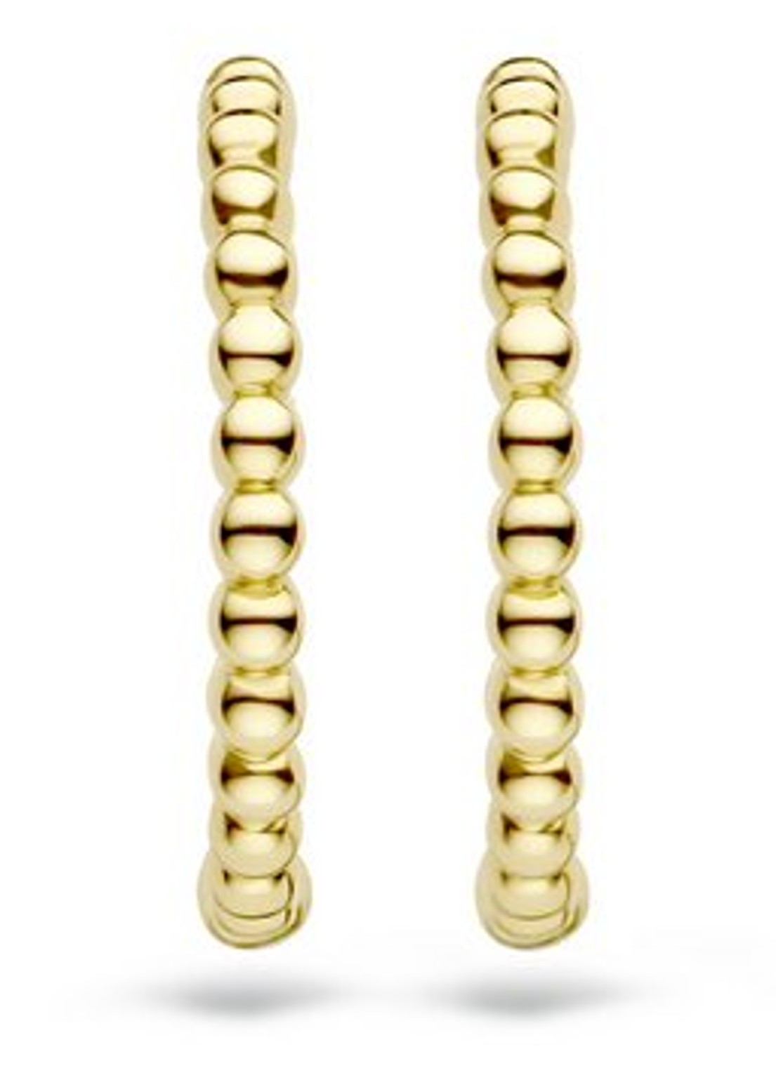 Blush Oorringen van 14 karaat geelgoud 7290YGO - detail goud
