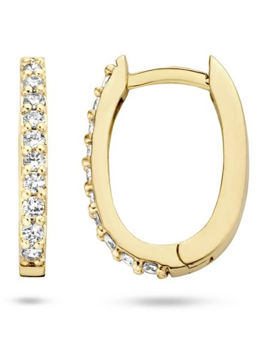 Blush Oorringen van 14k geelgoud 7236YZI  - detail 2 goud