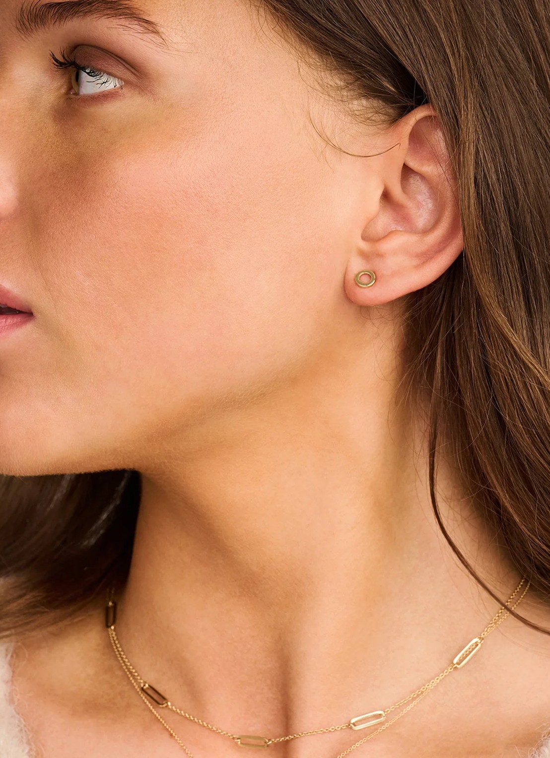 Blush Oorstekers van 14 karaat geelgoud 7361YGO - detail goud