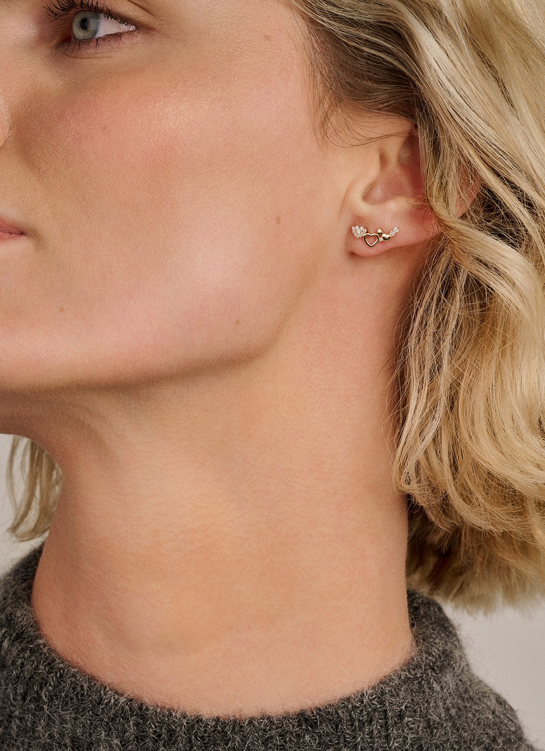 Blush Oorstekers van 14 karaat geelgoud 7376YZI - detail goud