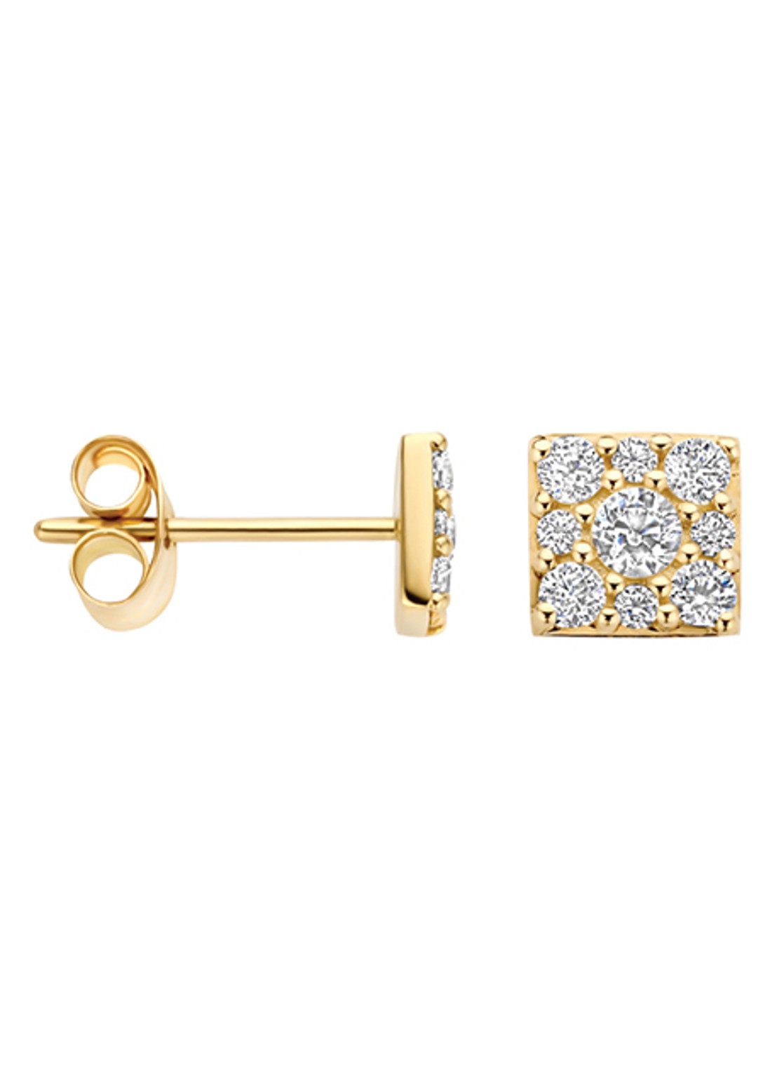 Blush Oorstekers van 14 karaat geelgoud met zirkonia7395YZI  - detail undefined
