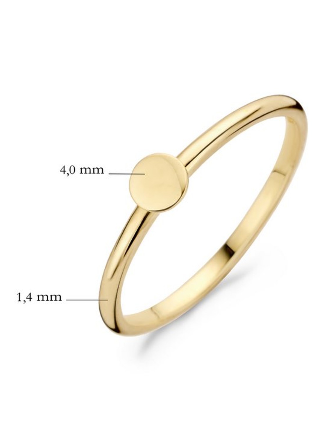 Blush Ring van 14 karaat geelgoud 1212YGO - detail 3 goud