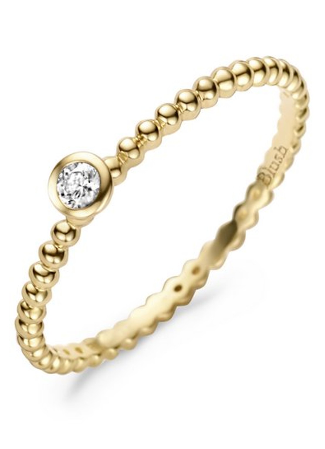 Blush Ring van 14 karaat geelgoud 1216YZI - voorkant 2 geelgoud