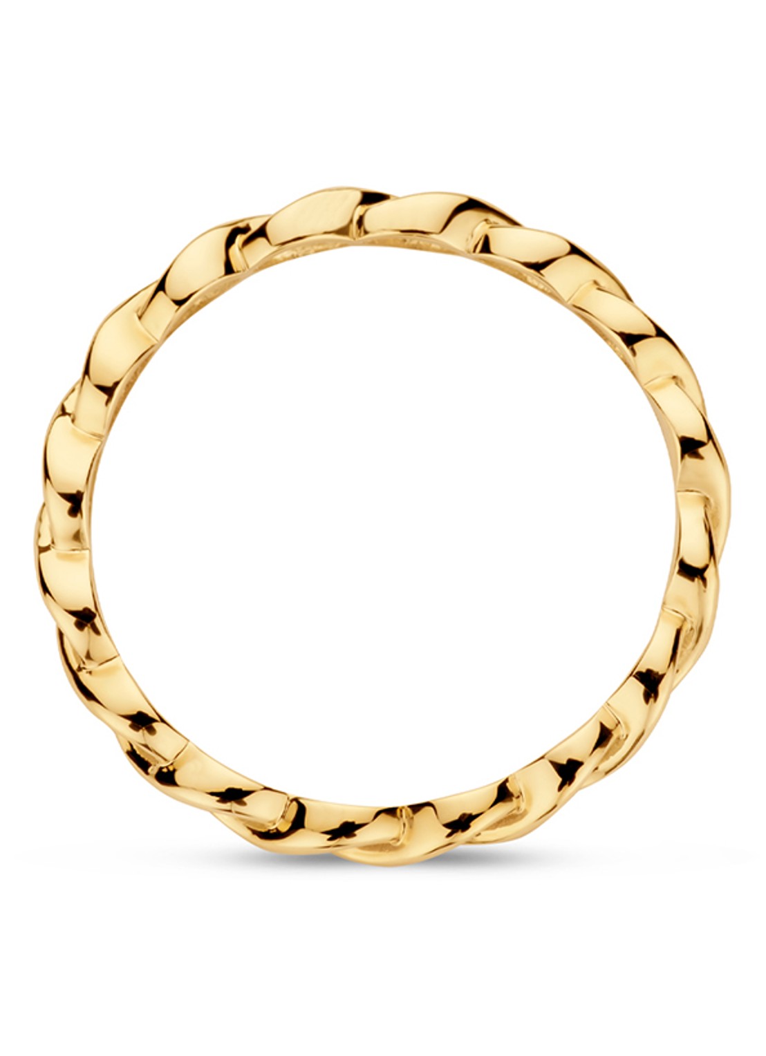 Blush Ring van 14 karaat geelgoud 1245YGO - voorkant 2 geelgoud