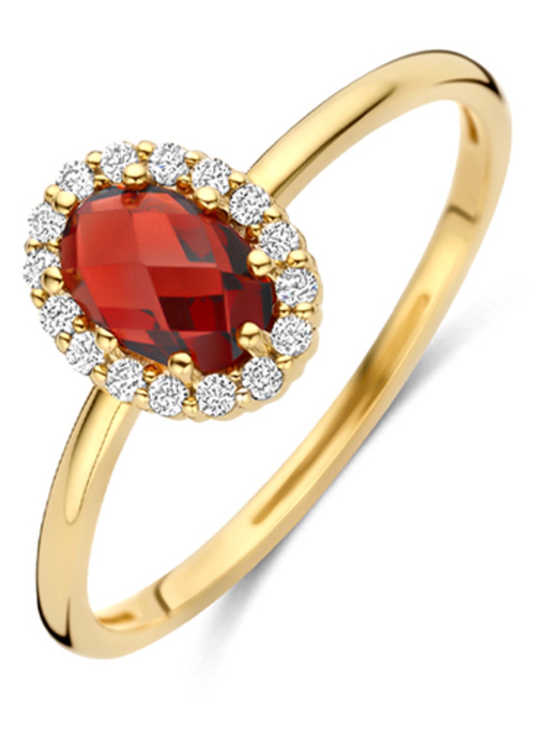 Blush Ring van 14 karaat geelgoud 1271YGA  - voorkant 2 goud