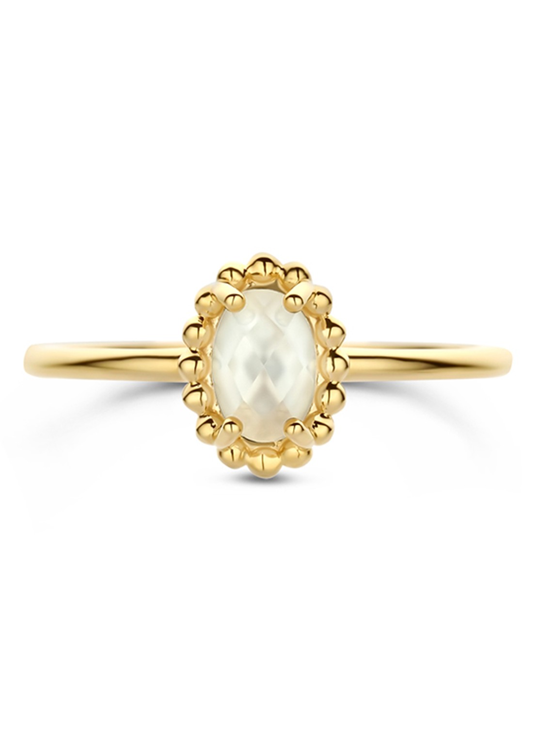 Blush Ring van 14 karaat geelgoud 1272YMQ  - detail goud