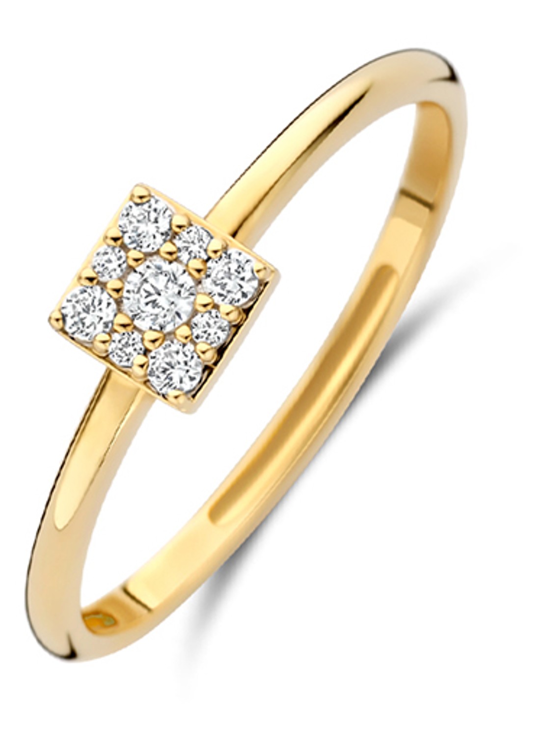 Blush Ring van 14 karaat geelgoud 1278YZI - voorkant goud