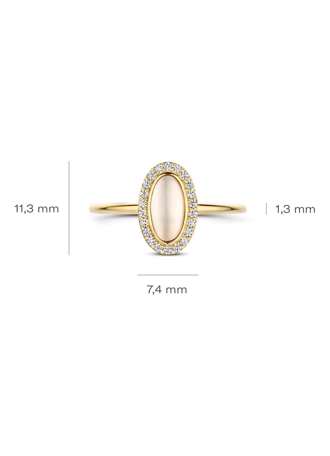 Blush Ring van 14 karaat geelgoud 1279YMQ - detail 5 undefined