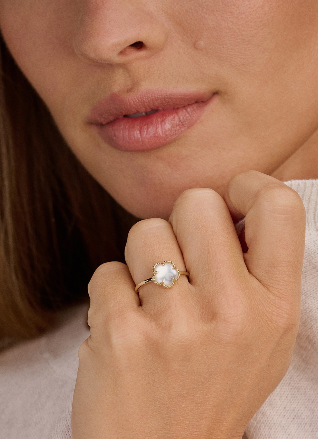 Blush Ring van 14 karaat geelgoud 1281YMQ - voorkant 2 geelgoud