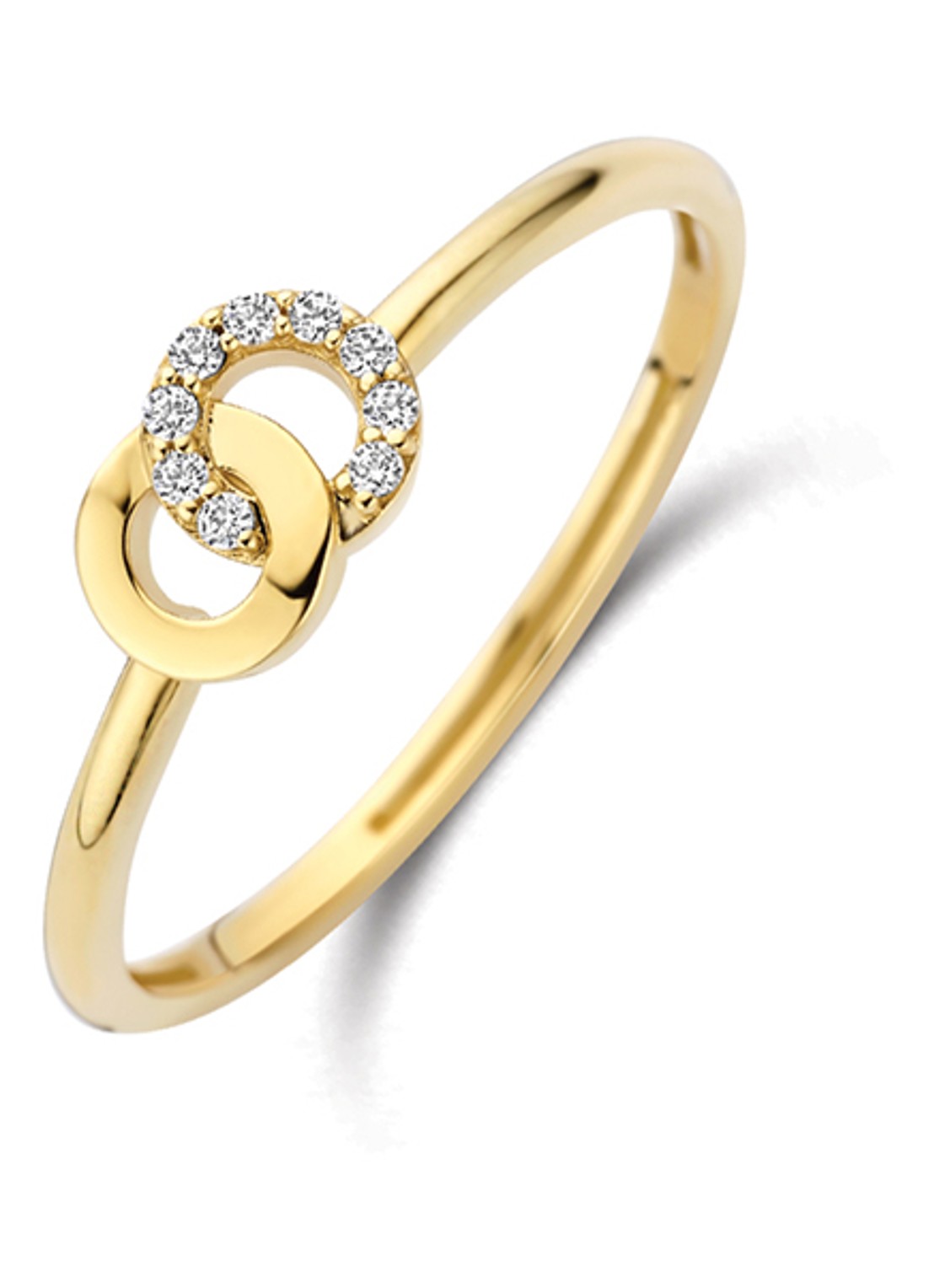 Blush Ring van 14 karaat geelgoud 1282YZI  - voorkant 4 geelgoud