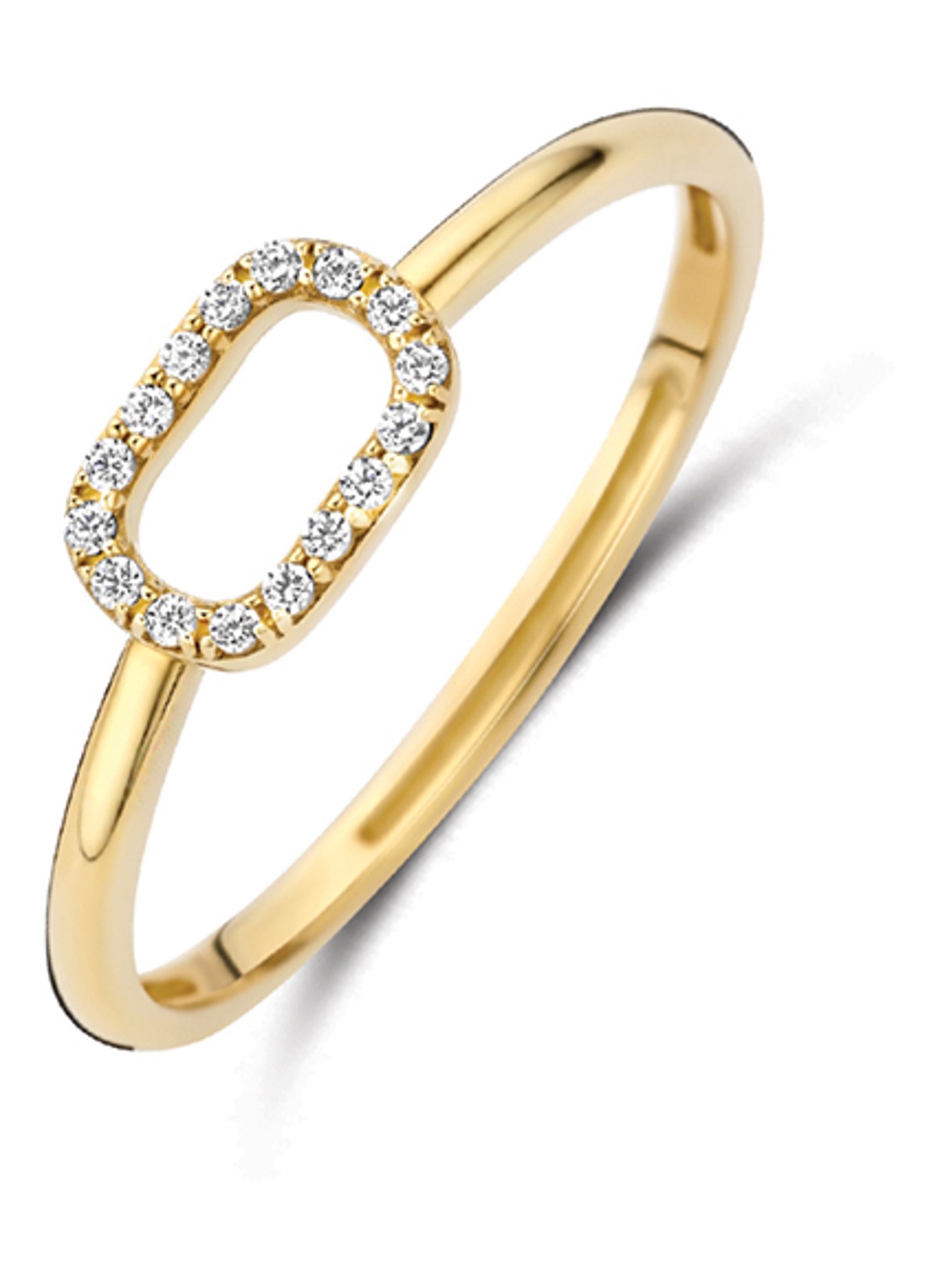Blush Ring van 14 karaat geelgoud 1289YZI  - voorkant geelgoud