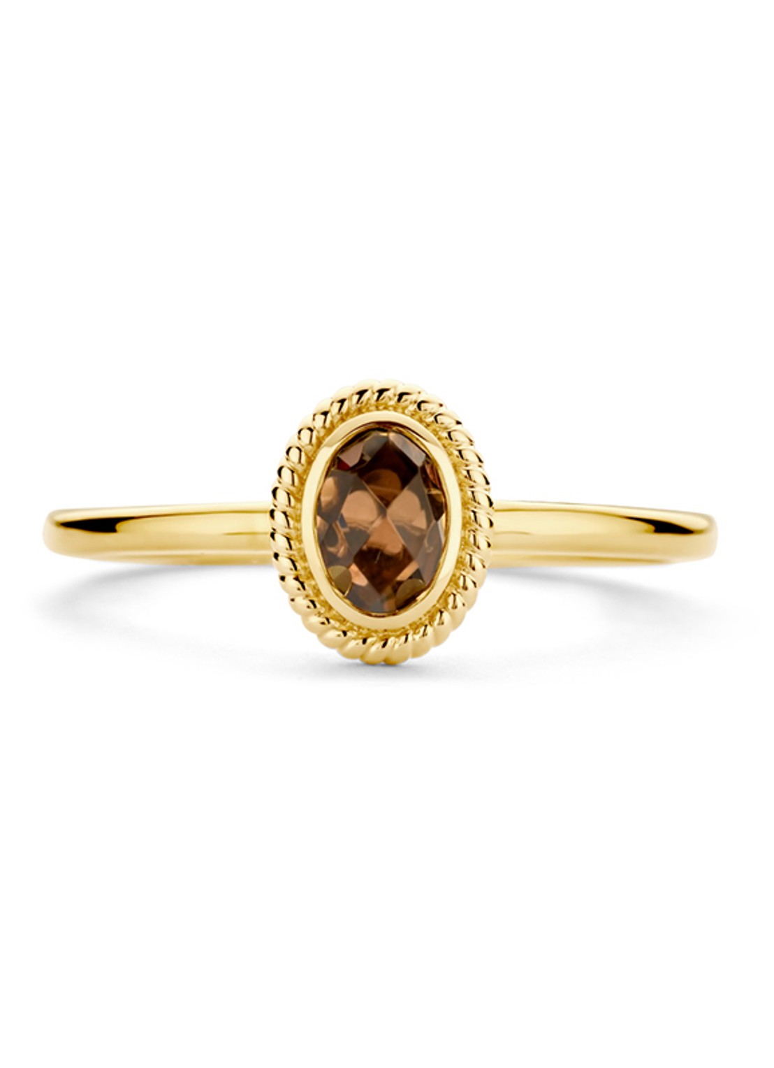 Blush Ring van 14 karaat geelgoud met kristal 1239YBQ  - detail geelgoud