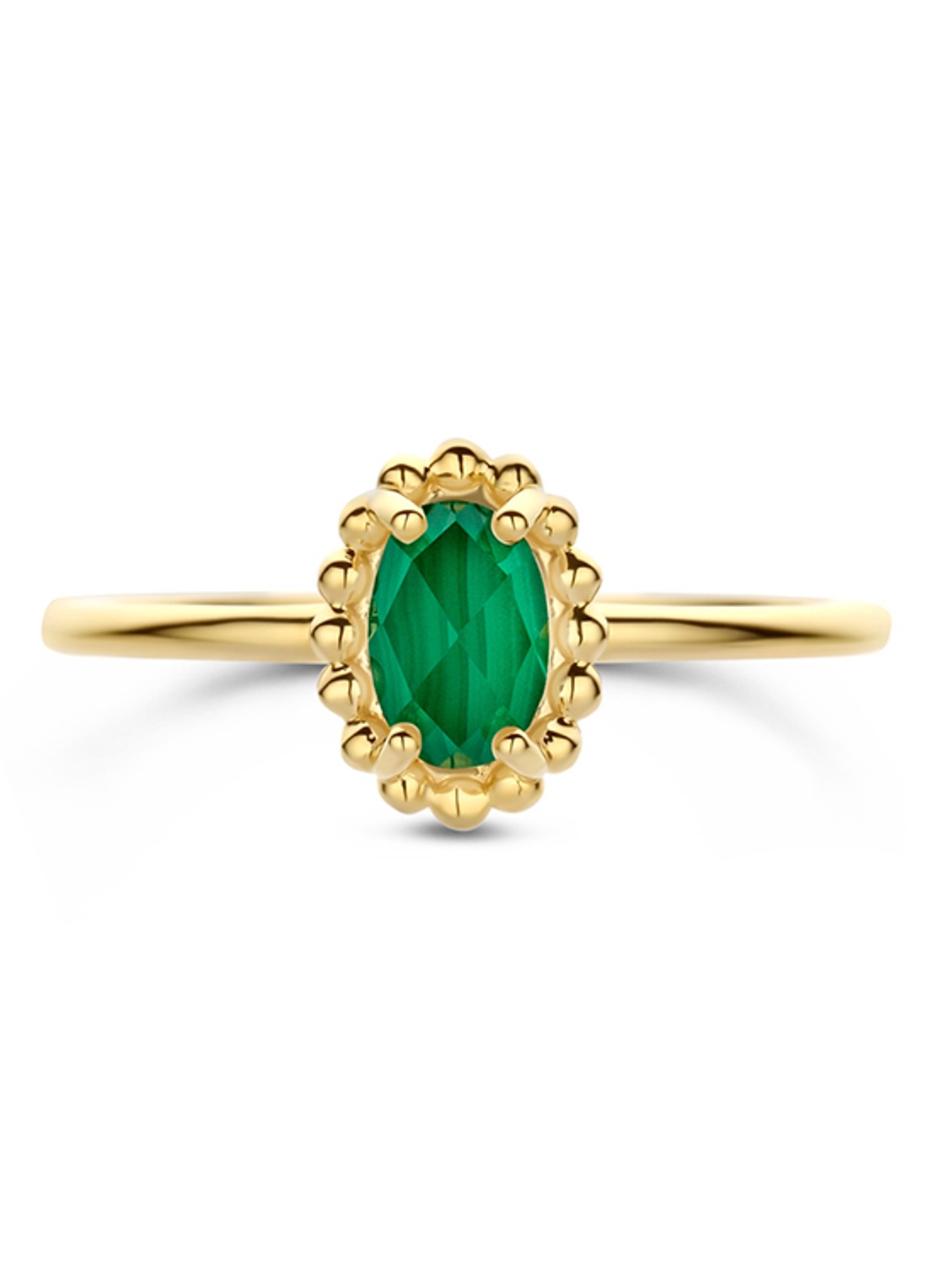Blush Ring van 14 karaat geelgoud met kristal 1272YMA  - detail 2 goud