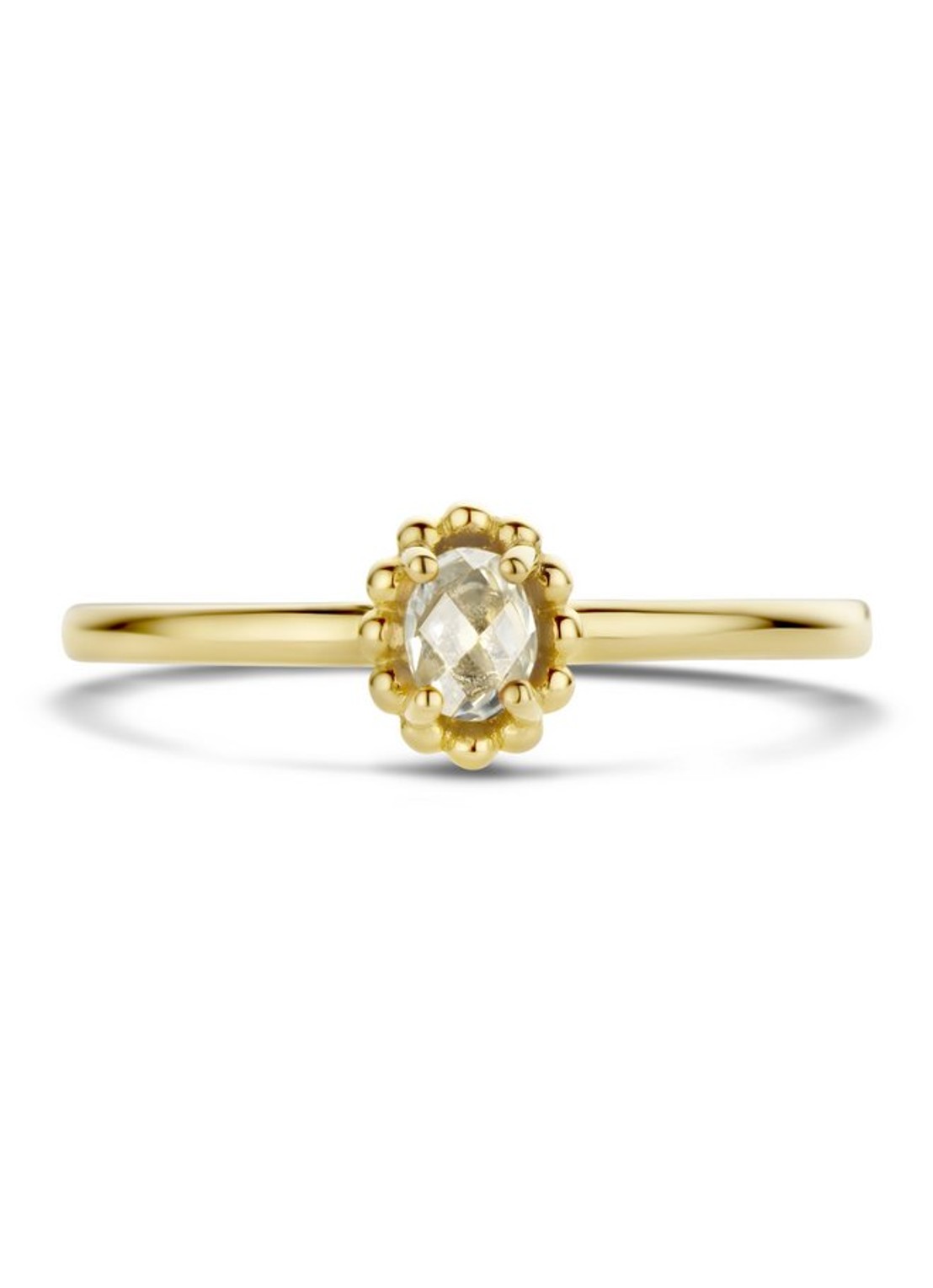 Blush Ring van 14 karaat geelgoud met topaas 1227YWT - detail 5 geelgoud
