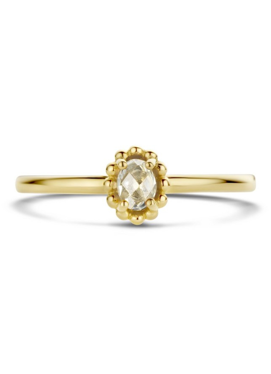 Blush Ring van 14 karaat geelgoud met topaas 1227YWT - detail 6 geelgoud