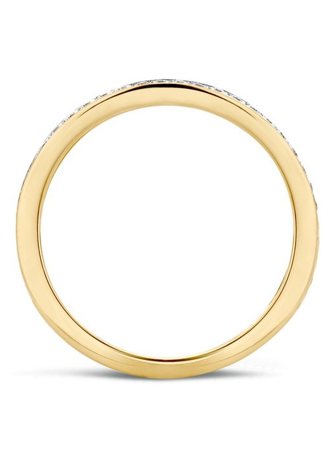 Blush Ring van 14 karaat geelgoud met zirkonia 1119BZI - detail 3 geelgoud