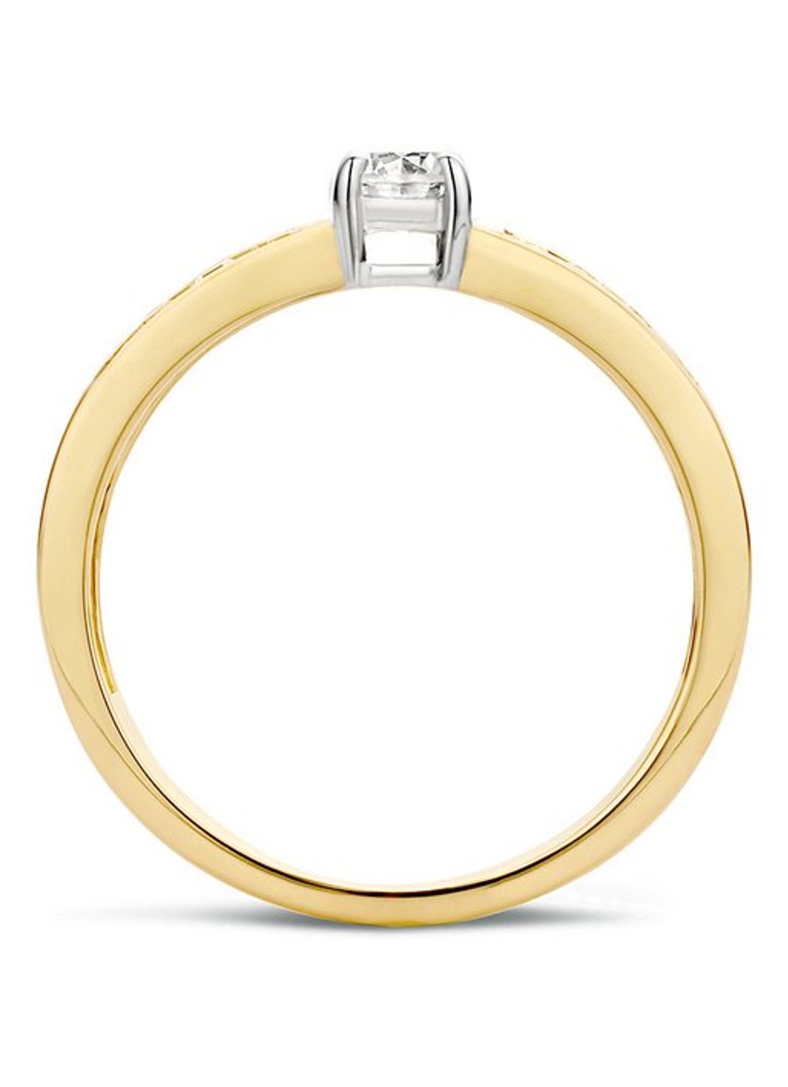 Blush Ring van 14 karaat geelgoud met zirkonia 1125BZI - detail 3 geelgoud