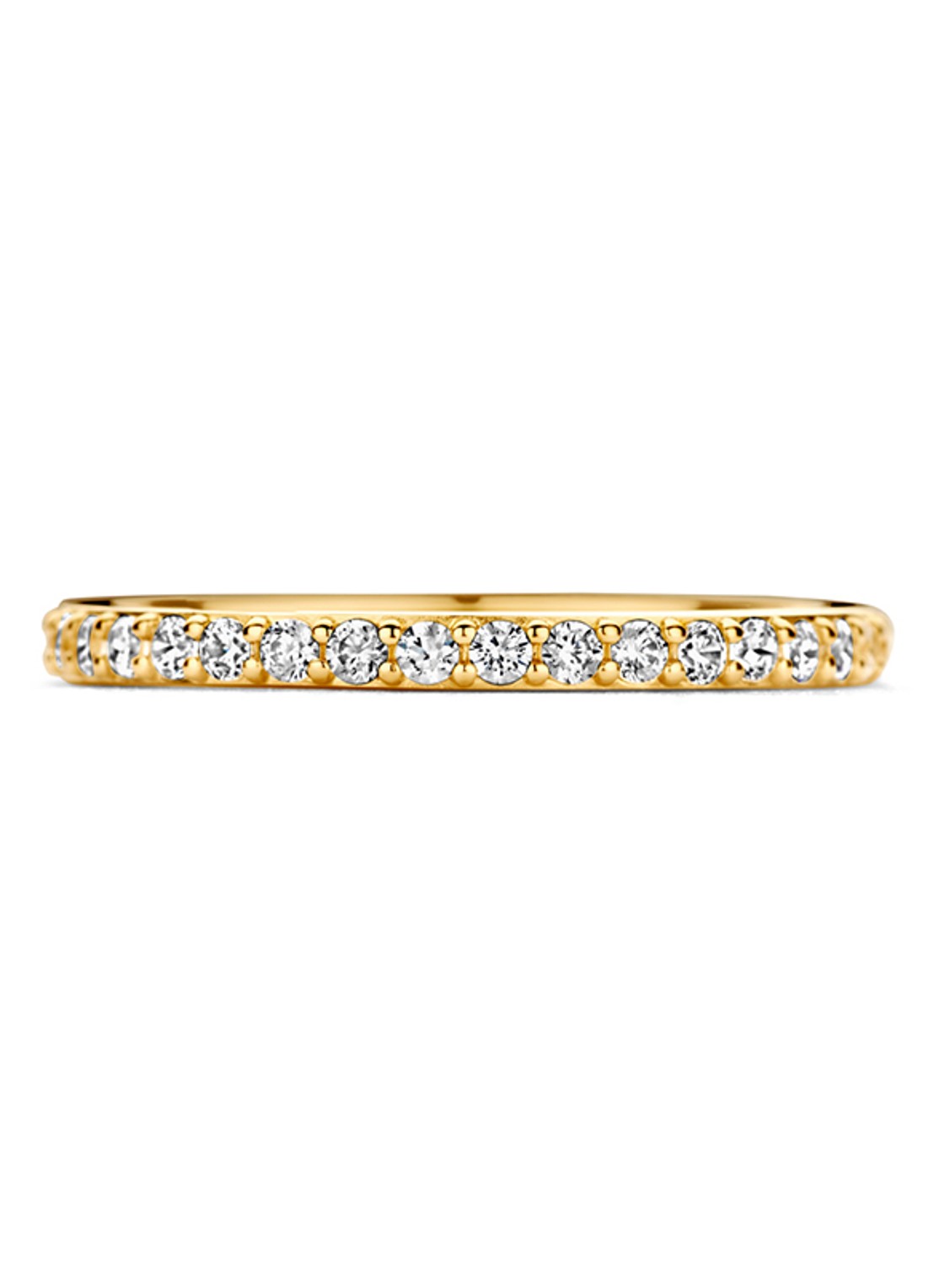 Blush Ring van 14 karaat geelgoud met zirkonia 1244YZI  - detail 3 geelgoud