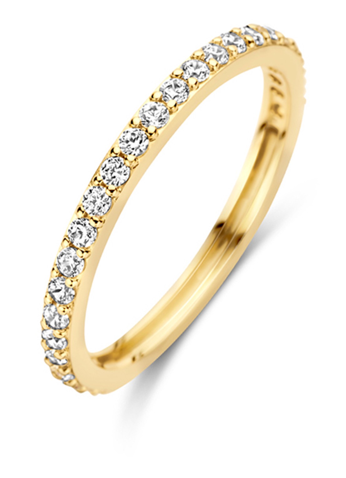 Blush Ring van 14 karaat geelgoud met zirkonia 1244YZI  - voorkant geelgoud