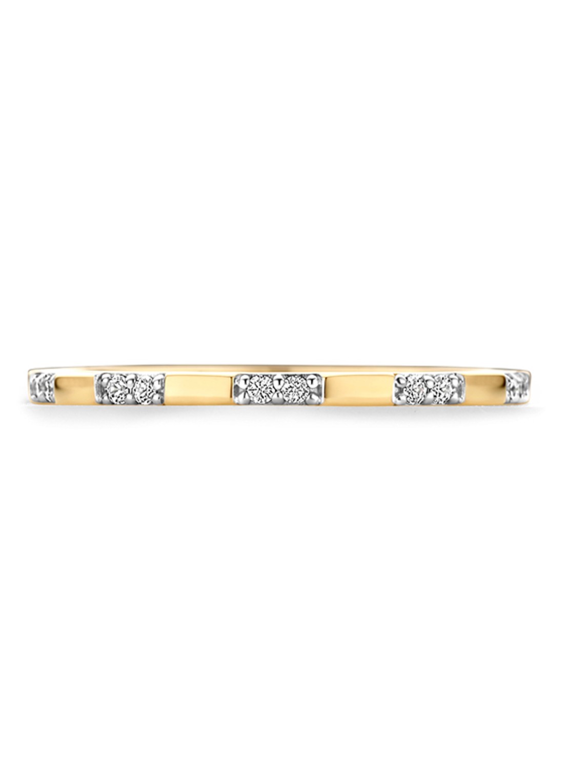 Blush Ring van 14 karaat geelgoud met zirkonia 1260YZI  - detail 5 geelgoud