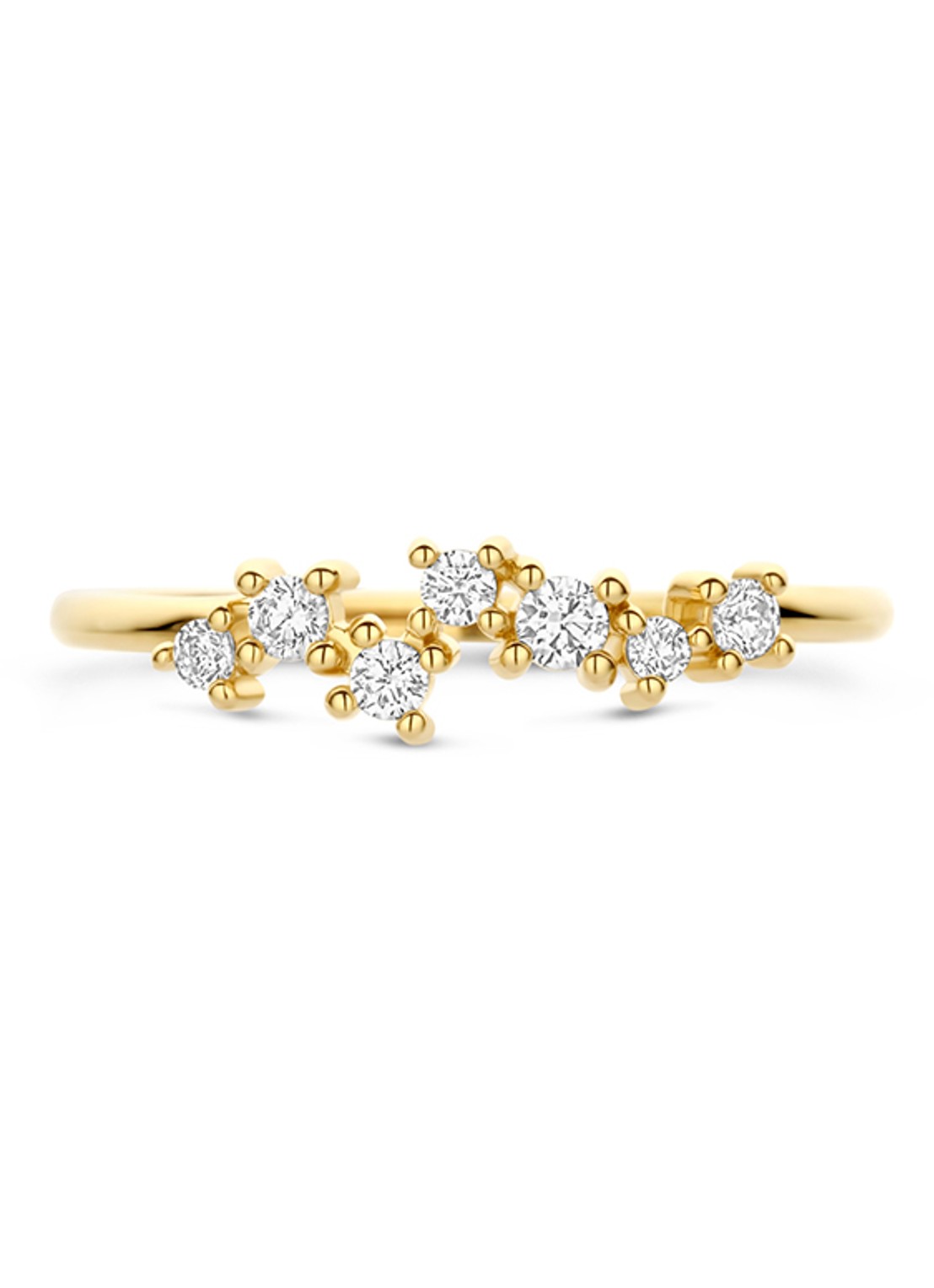 Blush Ring van 14 karaat geelgoud met zirkonia 1267YZI - detail 4 goud