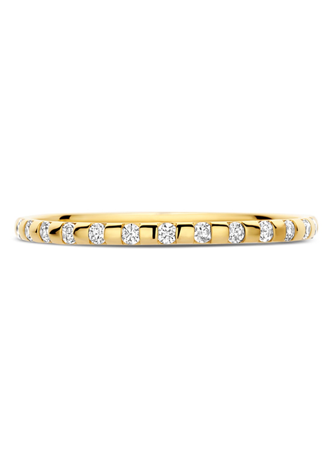 Blush Ring van 14 karaat geelgoud met zirkonia 1268YZI  - detail 3 goud