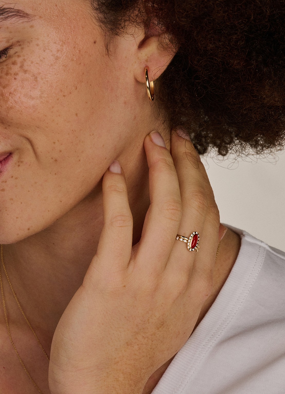Blush Ring van 14 karaat geelgoud met zirkonia 1268YZI  - voorkant goud