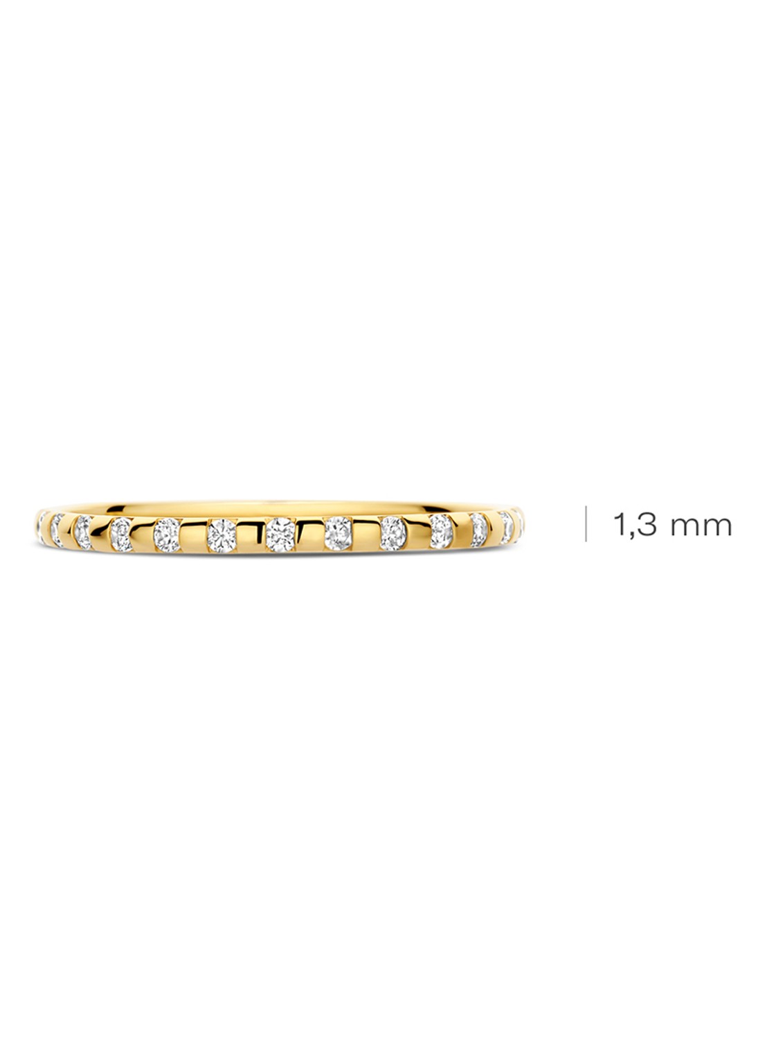 Blush Ring van 14 karaat geelgoud met zirkonia 1268YZI  - detail 4 goud