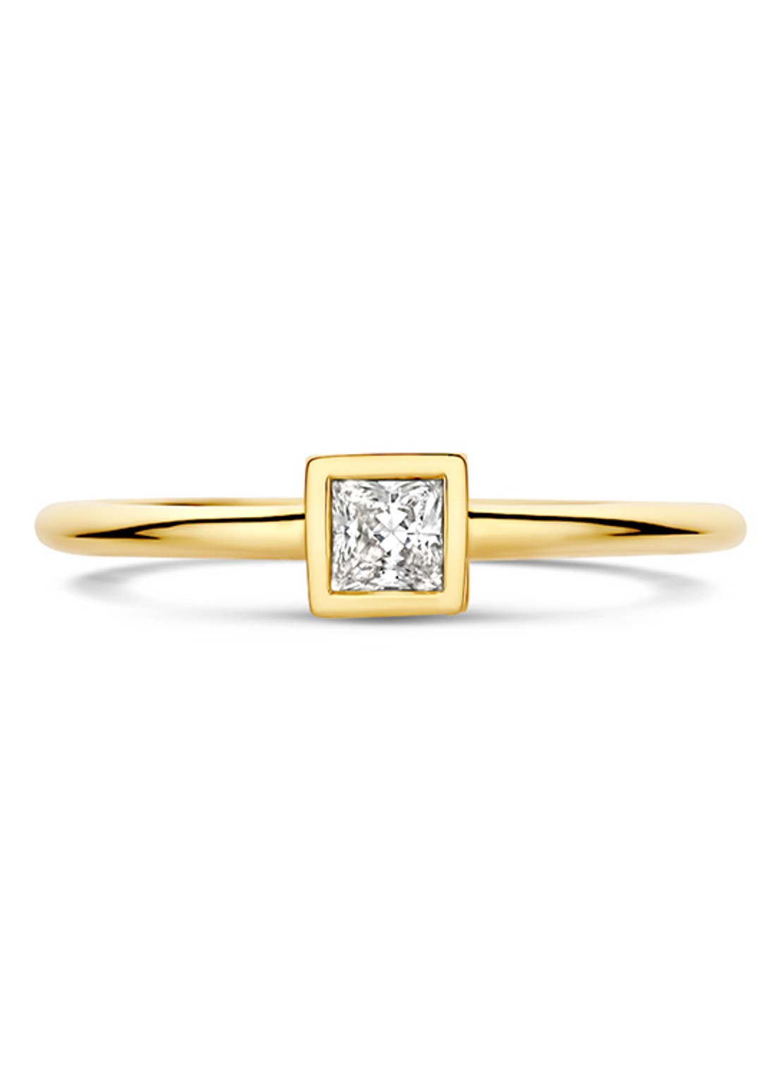 Blush Ring van 14 karaat geelgoud met zirkonia 1274YZI  - detail 3 goud