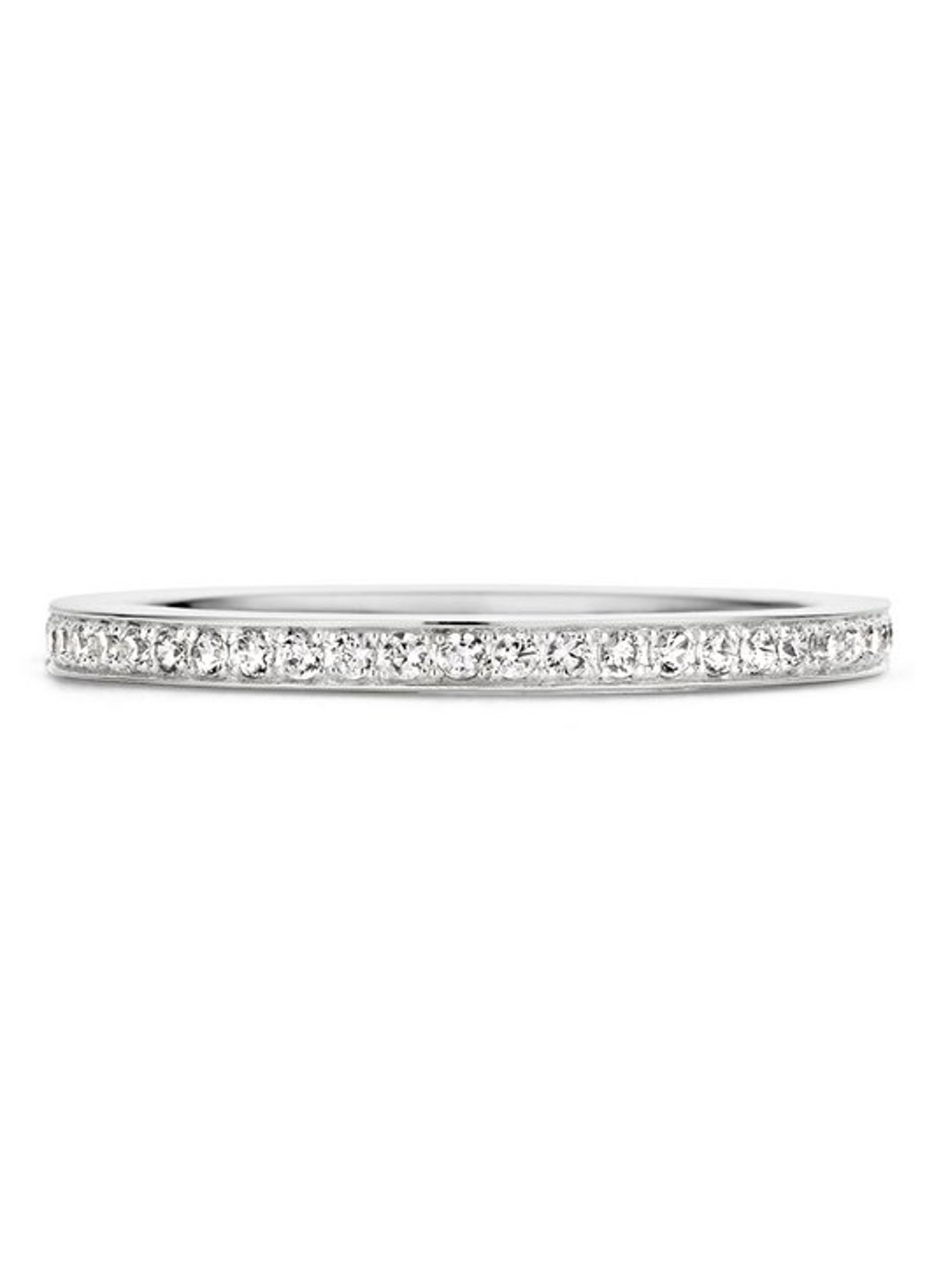 Blush Ring van 14 karaat witgoud met zirkonia 1119WZI - detail 2 witgoud