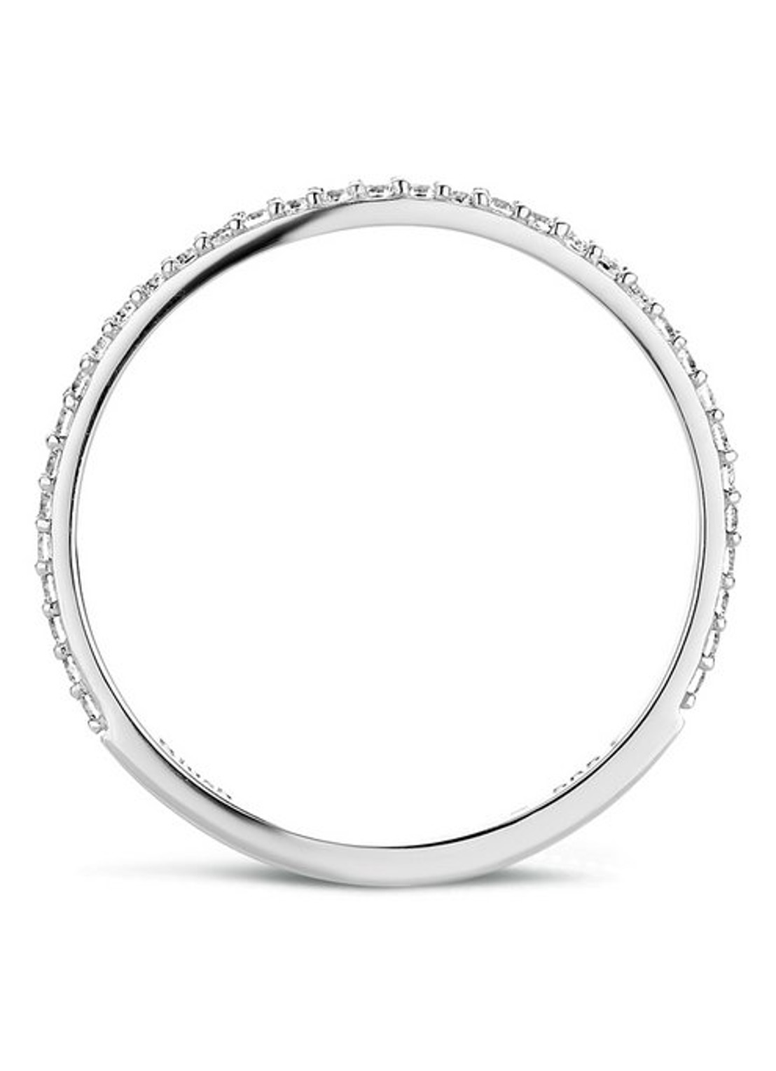 Blush Ring van 14 karaat witgoud met zirkonia 1201WZI - detail 3 zilver