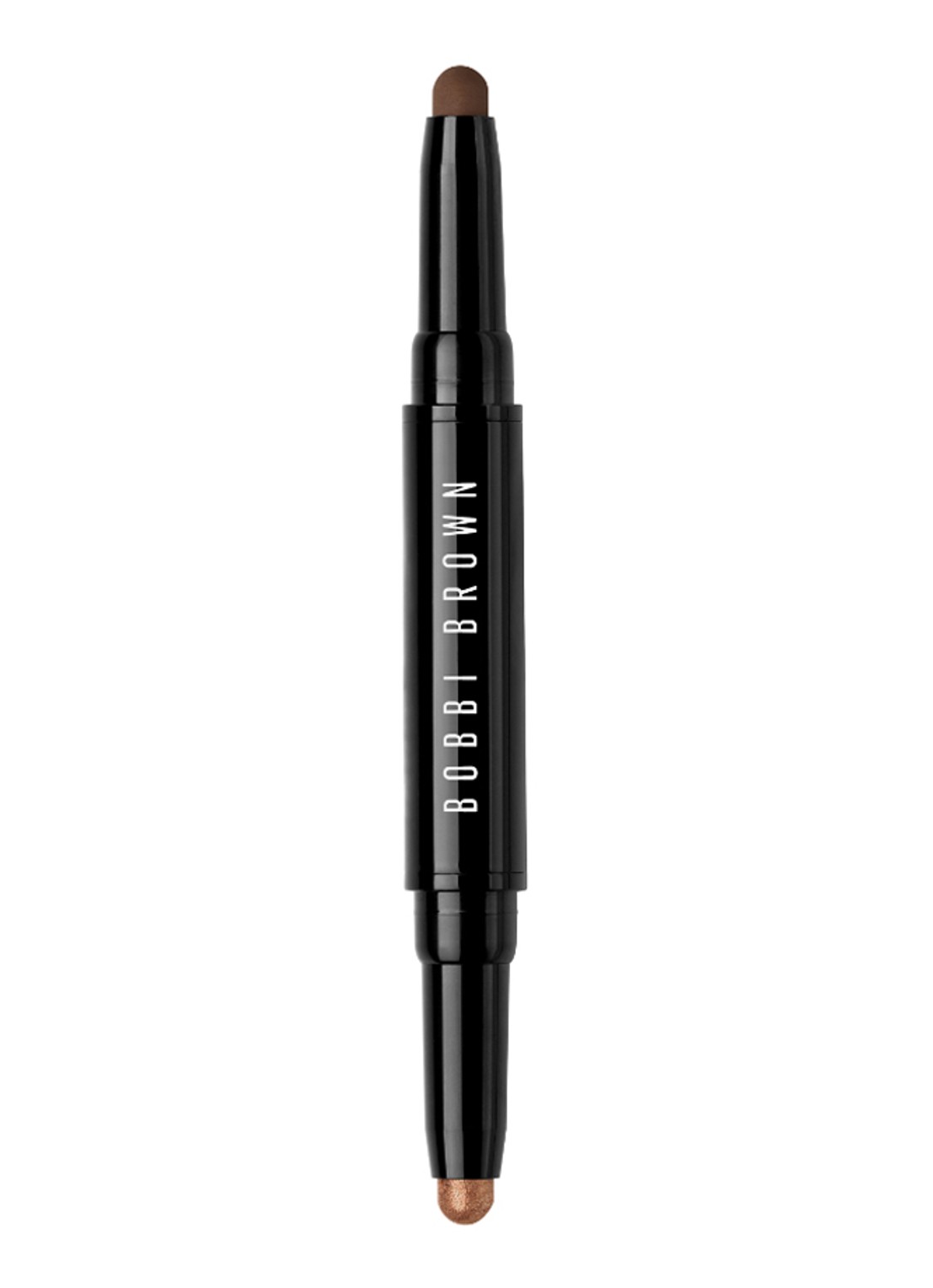 Bobbi Brown Dual-Ended Long Wear Cream Shadow Stick - oogschaduwstick - voorkant 3 midnight brown / milk chocolate