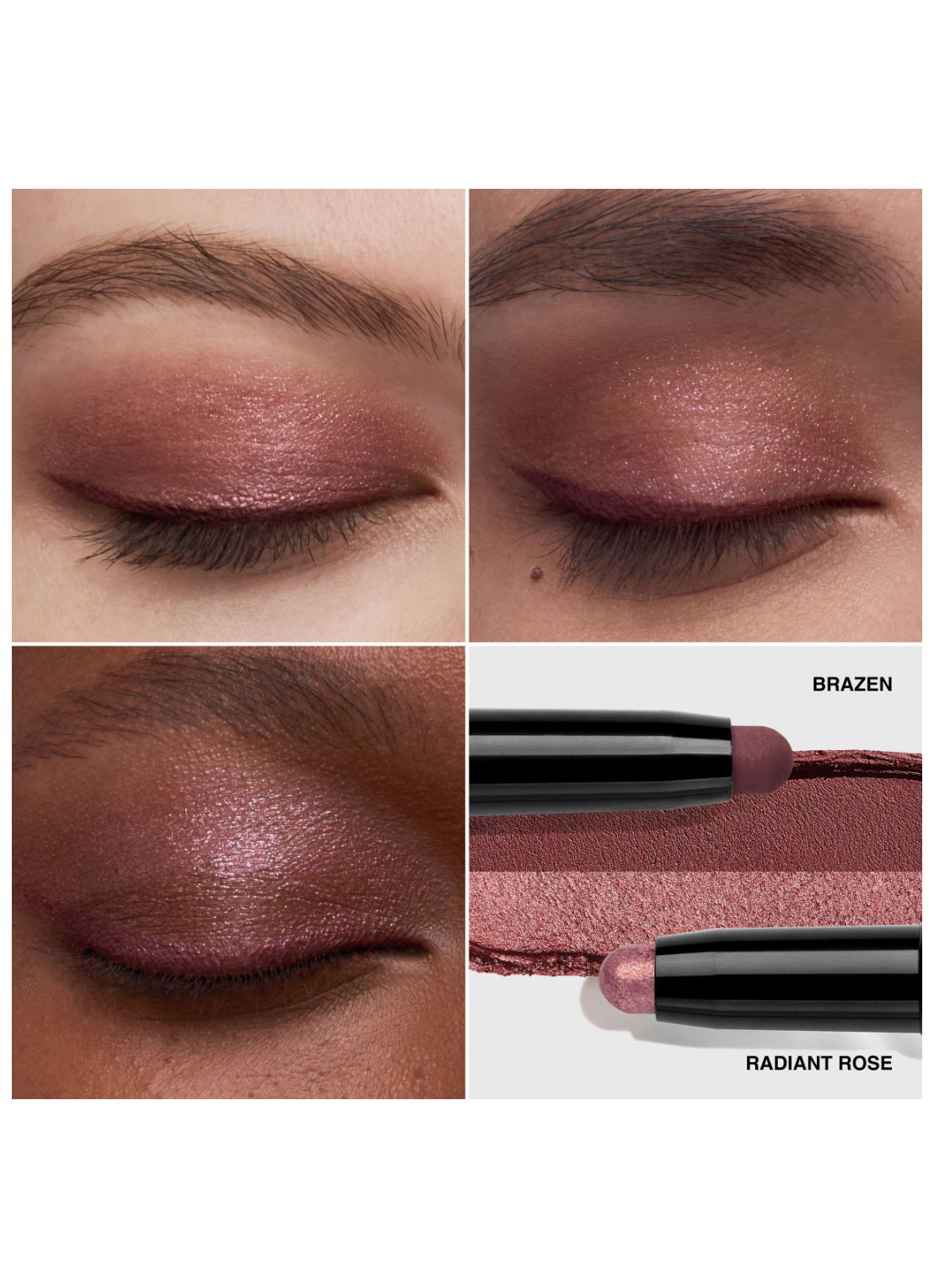 Bobbi Brown Dual-Ended Long Wear Cream Shadow Stick - oogschaduwstick - detail 4 brazen / radiant rose