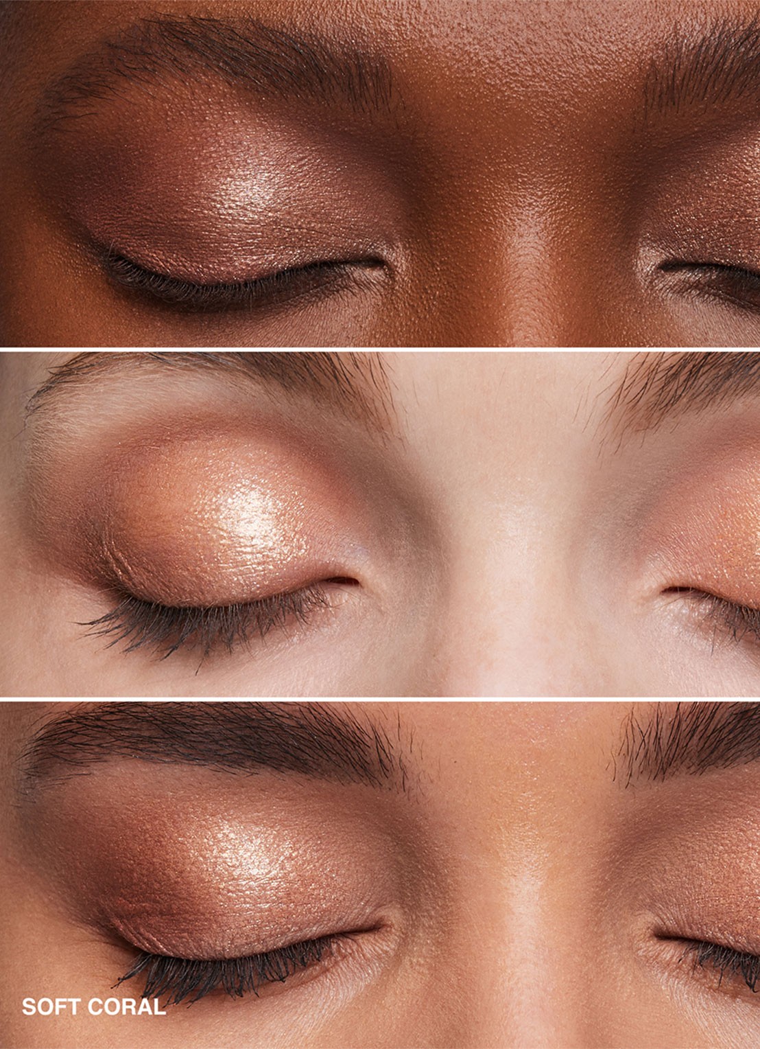 Bobbi Brown Eyeshadow Trio Soft Coral - oogschaduw palette - detail 2 soft coral