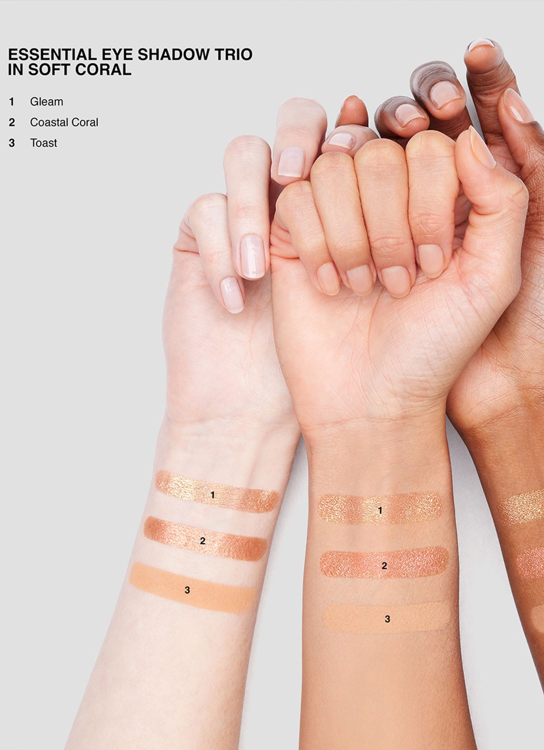 Bobbi Brown Eyeshadow Trio Soft Coral - oogschaduw palette - detail 3 soft coral