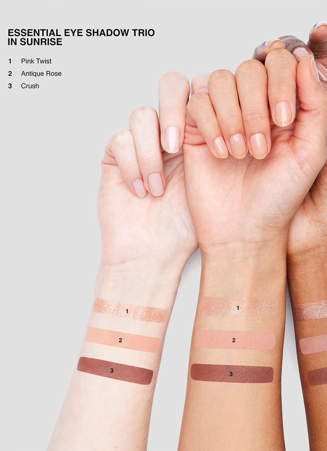 Bobbi Brown Eyeshadow Trio Sunrise - oogschaduw palette - detail 4 sunrise