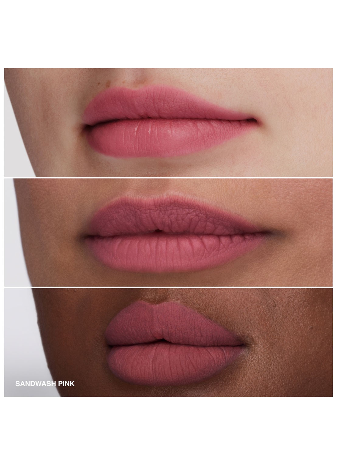 Bobbi Brown Luxe Cashmere Matte Lipstick - detail 2 sandwash pink