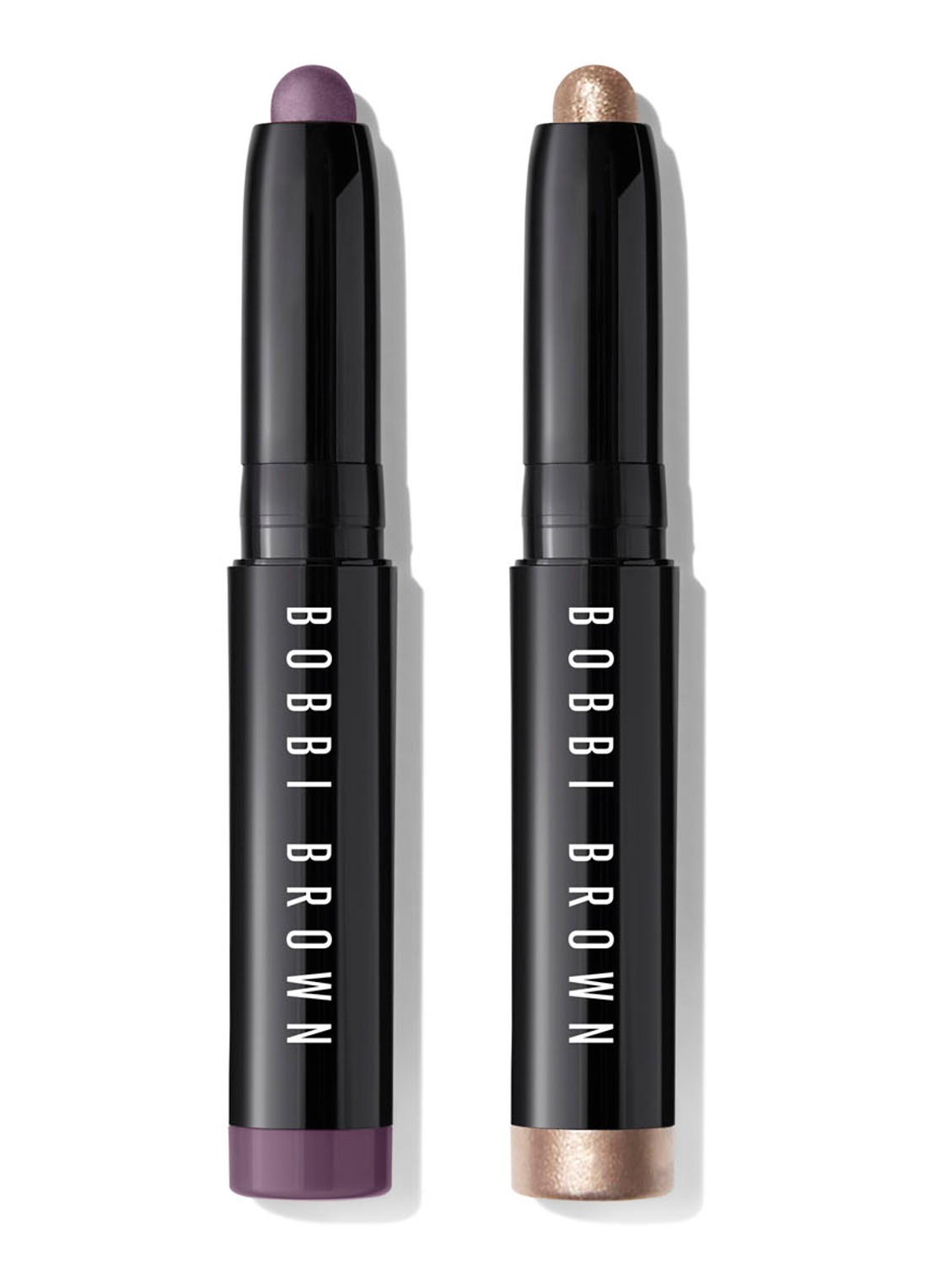 Bobbi Brown Mini Shadow Stick Duo - Limited Edition oogschaduwstick set - voorkant 4 dusty mauve / mica