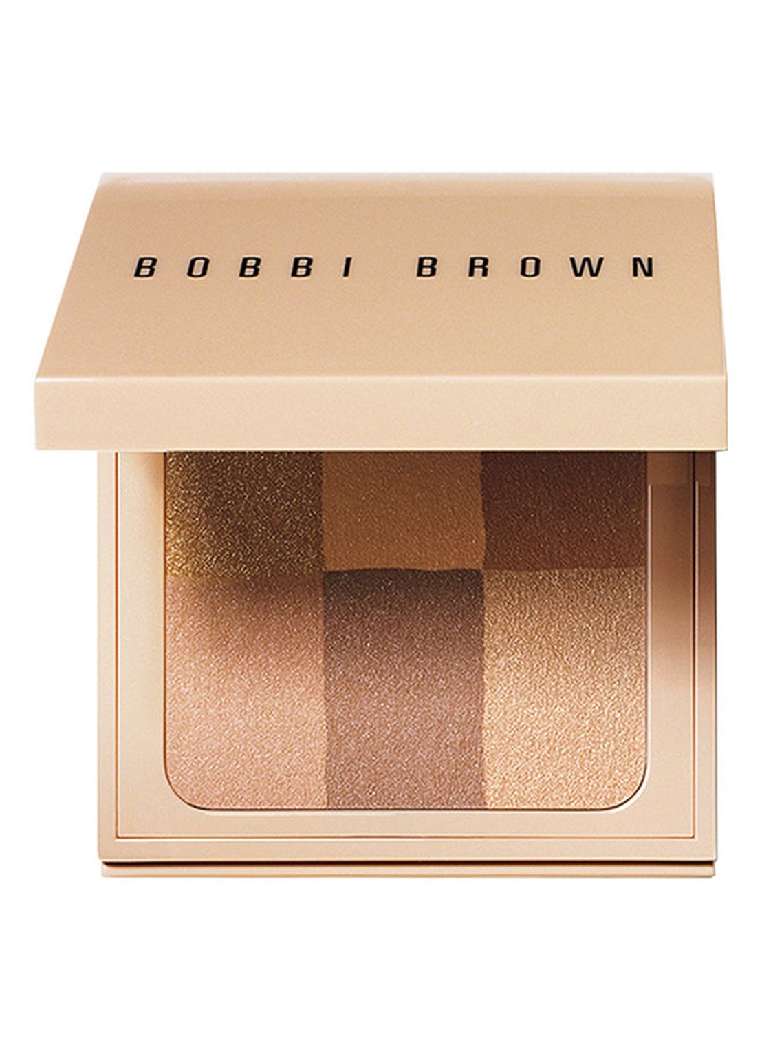 Bobbi Brown Nude Finish Illuminating Powder - highlighter - voorkant 2 buff