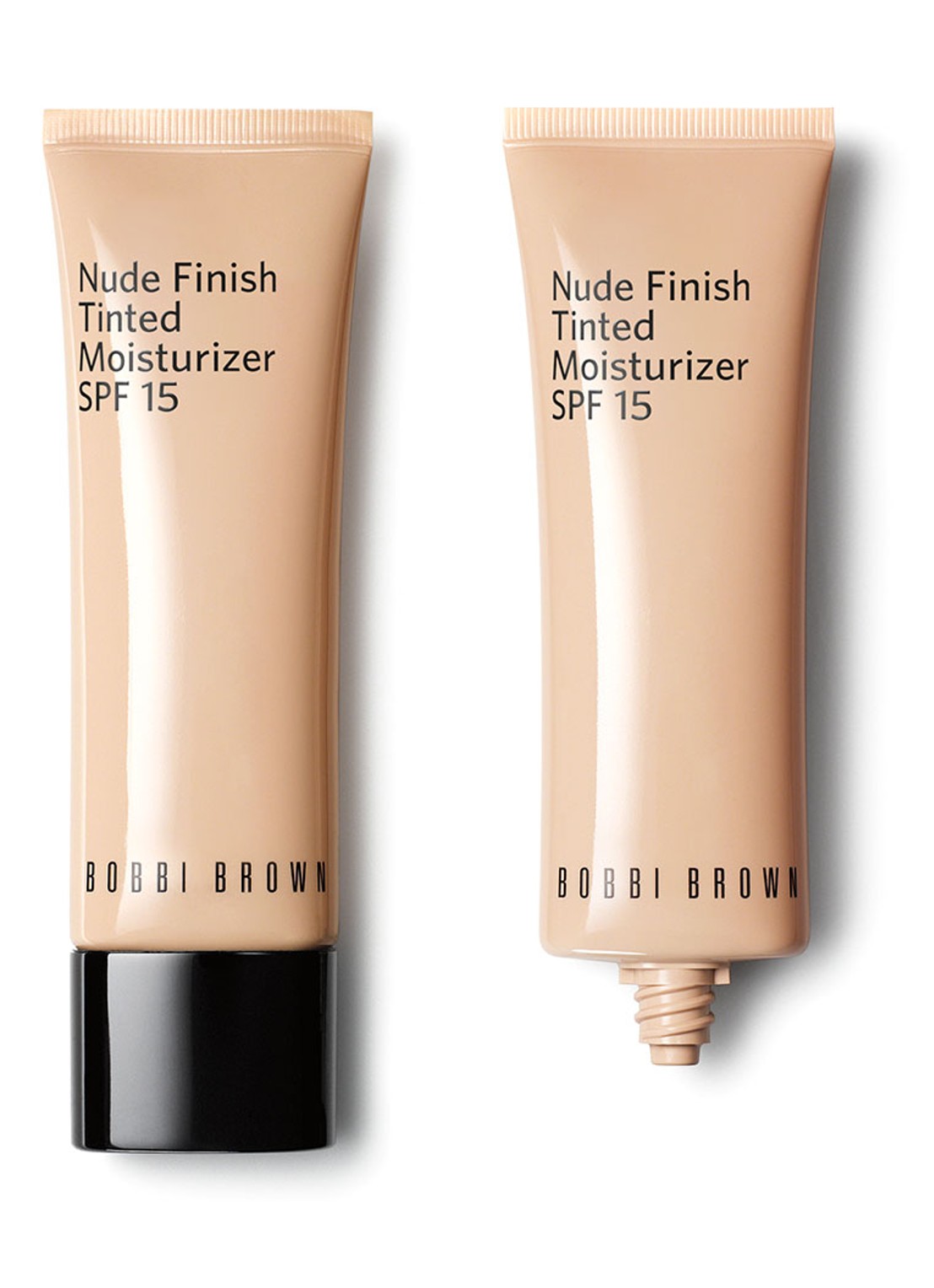 Bobbi Brown Nude Finish Tinted Moisturizer SPF 15 - getinte dagcrème - voorkant 2 light tint