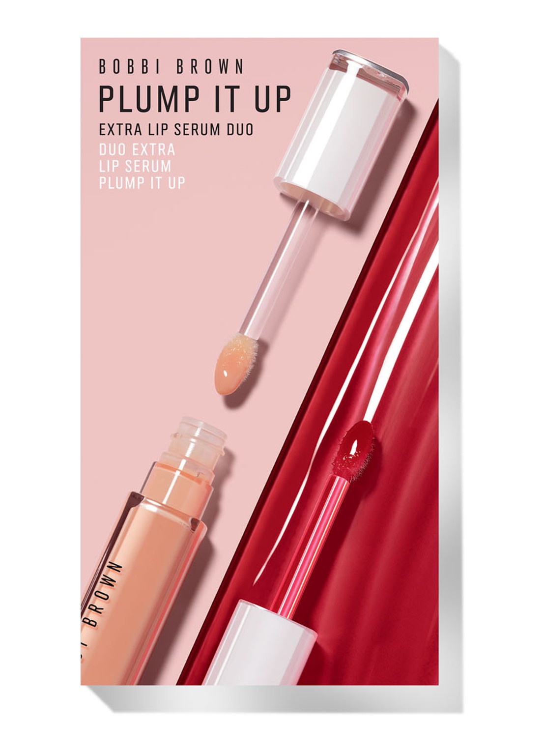 Bobbi Brown Plump It Up Extra Lip Serum Duo - Limited Edition  - voorkant 5 bare honey / bare raspberry