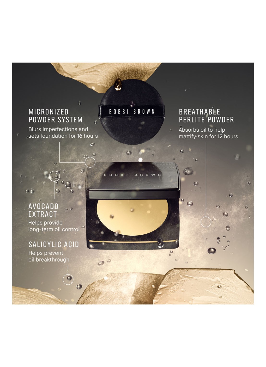 Bobbi Brown Sheer Finish Pressed Powder - poeder - detail 3 soft sand
