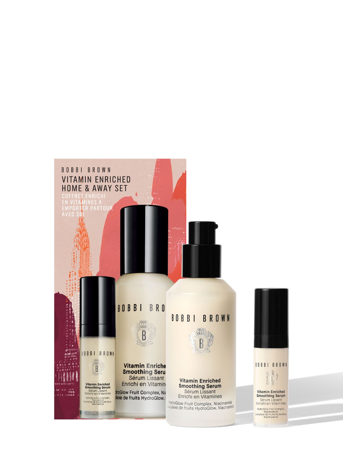 Bobbi Brown Vitamin Enriched Home & Away Set - verzorgingsset - voorkant undefined