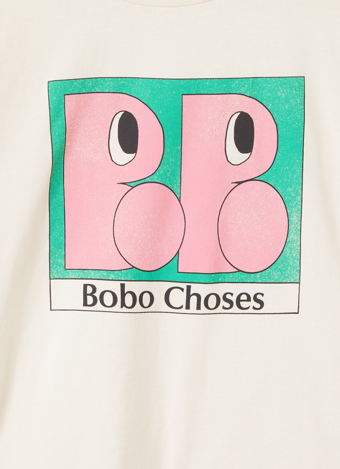 BOBO CHOSES Booo longsleeve met logoprint - detail 3 lichtroze
